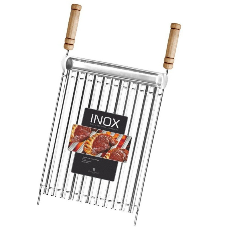 Grelha Inox Parrilla Argentina 40x50cm Com Calha Grilazer Grelha argentina churrasco parrilla inox 60 x 50 cm. grelha inox parrilla argentina 40x50cm com calha grilazer