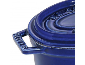 Caçarola Oval em Ferro Fundido Azul Marinho Ø11cm - Staub 