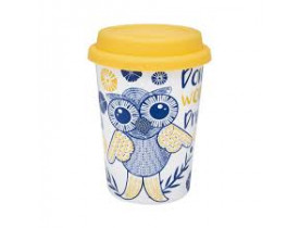 Copo Trip com Tampa de Silicone 300ml Owl - Oxford