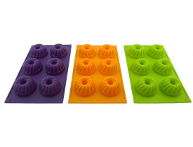 Forma de Silicone para 6 Cupcakes/Pudim - Mimo Style