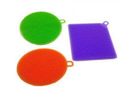 Kit 3x Esponja para Lava Louça em Silicone - MR Gifts