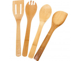 Kit De Utensílios 5 Peças Bambu Ecokitchen - Mimo Style