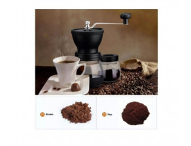 Moedor de Café Manual Vidro e Silicone - Mimo Style