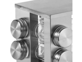 Porta Condimentos Giratório Inox 8 Peças - Mimo Style
