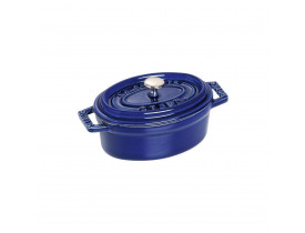 Caçarola Oval em Ferro Fundido Azul Marinho Ø11cm - Staub 