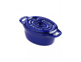 Caçarola Oval em Cerâmica Azul Marinho Ø11cm - Staub