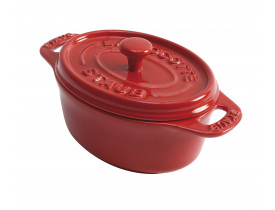 Caçarola Oval em Cerâmica Cereja Ø11cm - Staub