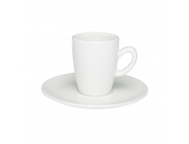 Conjunto com 6x Xícaras/Pires de Café Expresso 75ml Branco - Oxford