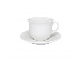 Conjunto com 6x Xícaras de Chá 200ml com Pires Floreal White - Oxford