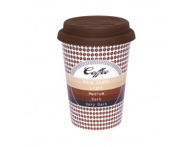 Copo Trip com Tampa de Silicone 300ml Café - Oxford