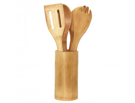 Kit De Utensílios 5 Peças Bambu Ecokitchen - Mimo Style