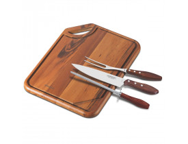 Kit para Churrasco 4 Peças Polywood Vermelho - Tramontina