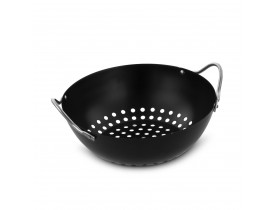 Wok Furada Funda para Grelhar Legumes na Churrasqueira Ø20cm - Mimo Style