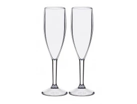 Conjunto 2x Taças Espumante 210ml Transparente - Boccati