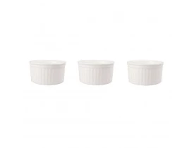 Conjunto com 3 Tigelas Ramequins Branco 50ml - Oxford