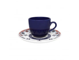 Conjunto com 6x Xícaras de Chá 200ml com Pires Coup Shanti - Oxford