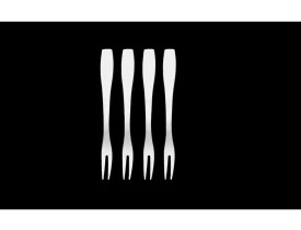 Conjunto de 4x Garfinhos de Inox para Petiscos 13cm - Mimo Style