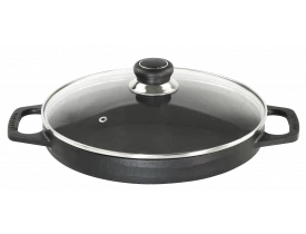 Panela de Ferro Fundido para Risotto/Paellera Ø36cm 7l Com Tampa - Santana