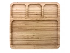 Petisqueira Quadrada em Bambu - Mimo Style