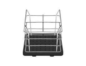 Porta Talheres Retangular Preto - Stolf